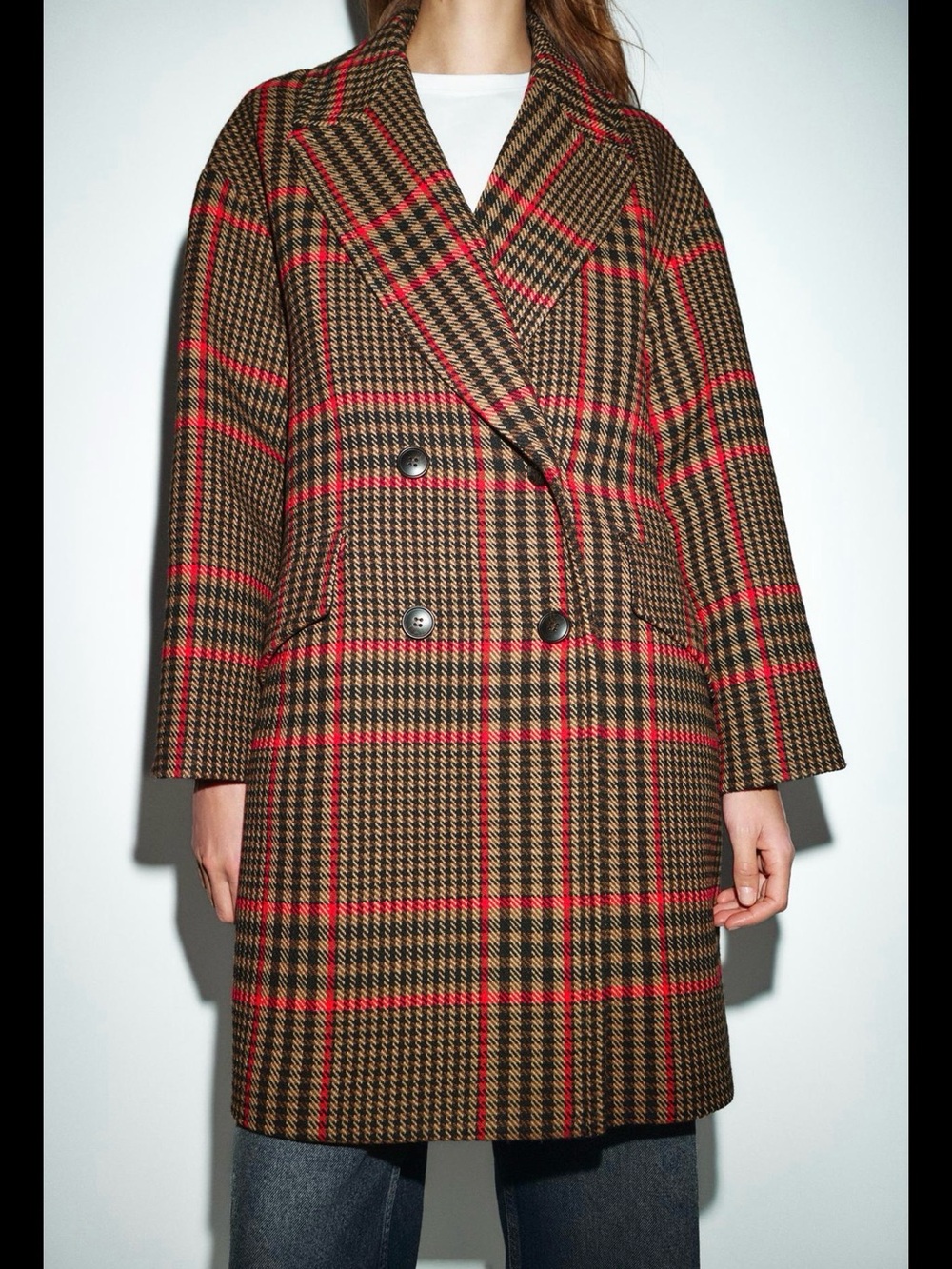 ZARA ❗️PLAID Coat NWT Multicolored